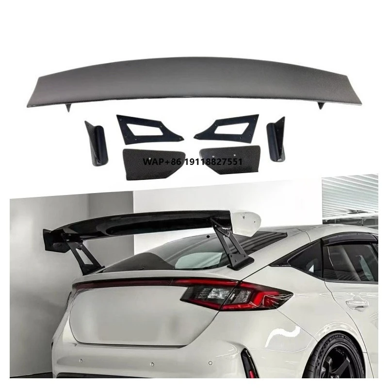 

New Spoiler VS Style Carbon Fiber Rear Spoiler High Wing for FL5 Type R Gen 11 2022 up