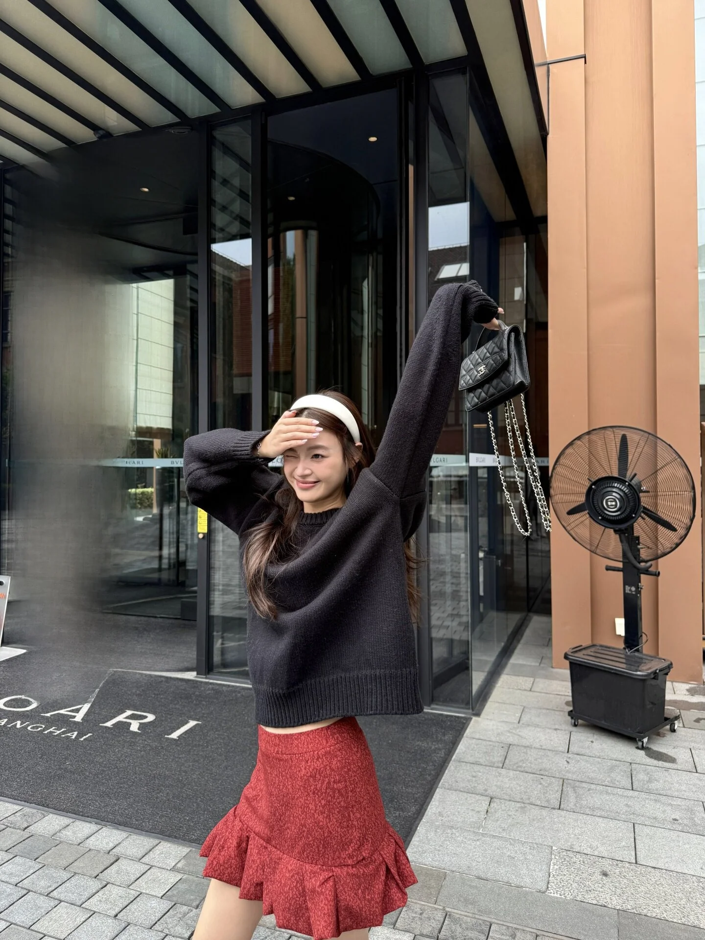 

Лимитированная серия: Женская осенняя юбка-миди Yangzifan Red Vintage Bloom, А-силуэт, стройнящая, из шифона, повседневная, из полиэфирного волокна