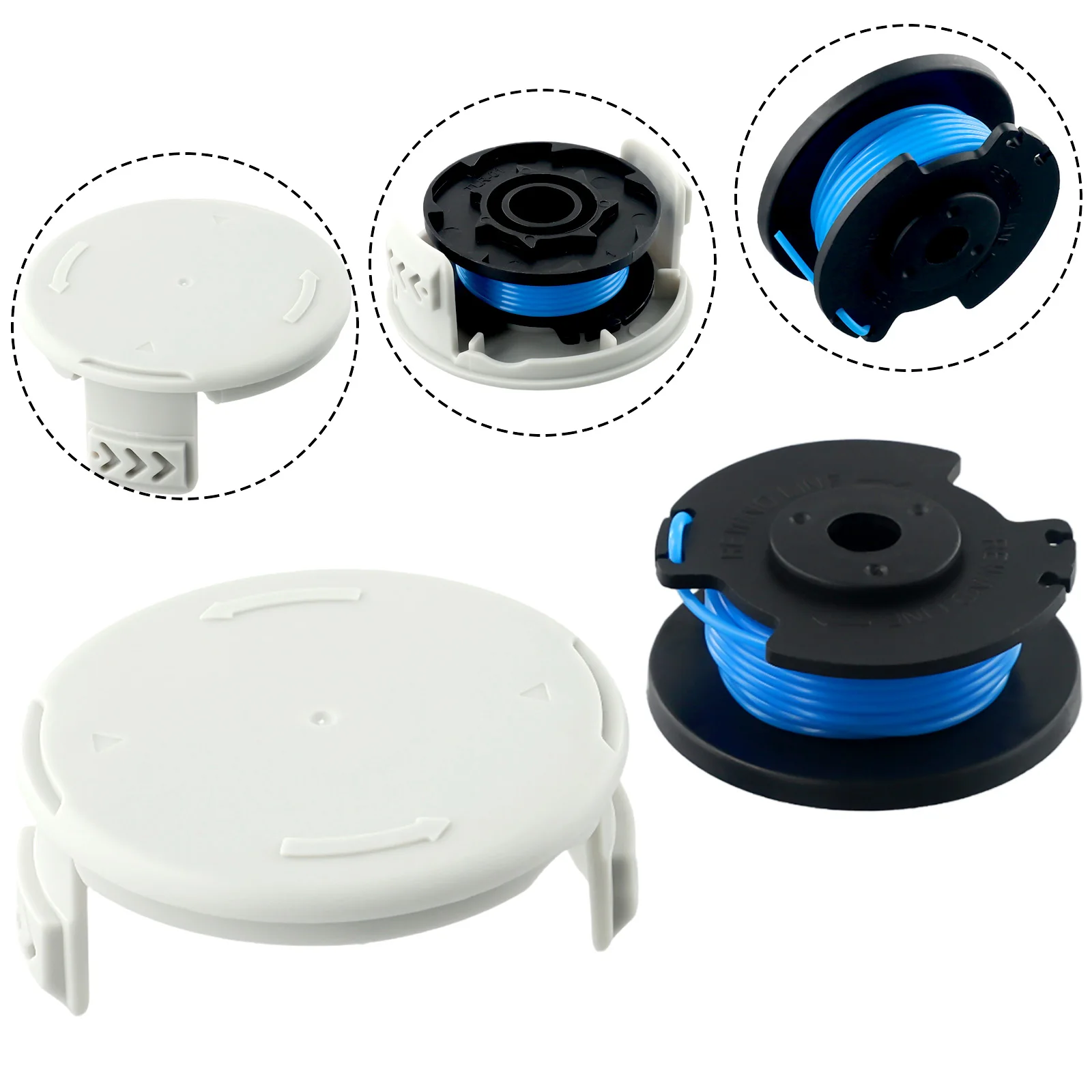 Thread Coil Spool Line Spools Garden Spool Cap Bobbin Cover For RAC124 OLT1831S RLT1830H13 Outdoor Living Thread