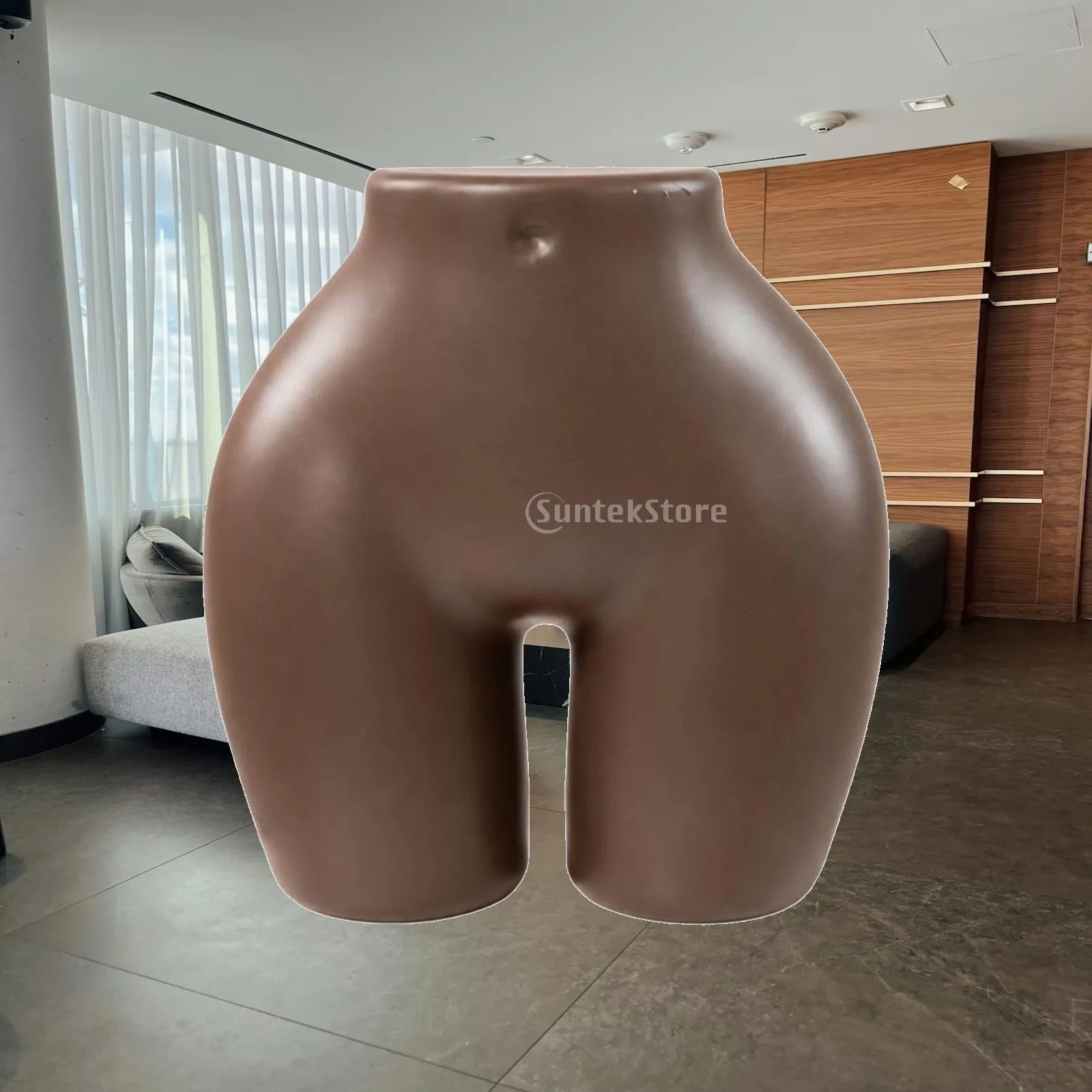 Full Hip Mannequin Display Body for Panty Showcase with Compact Half Build for Counter Photography