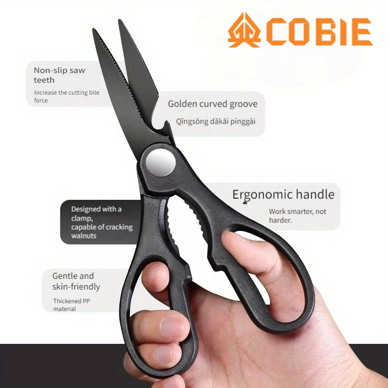 Cobie Scissors + Magnetic Knife Holder, Home Tool Convenience, Kitchen Shears, Hand Tools