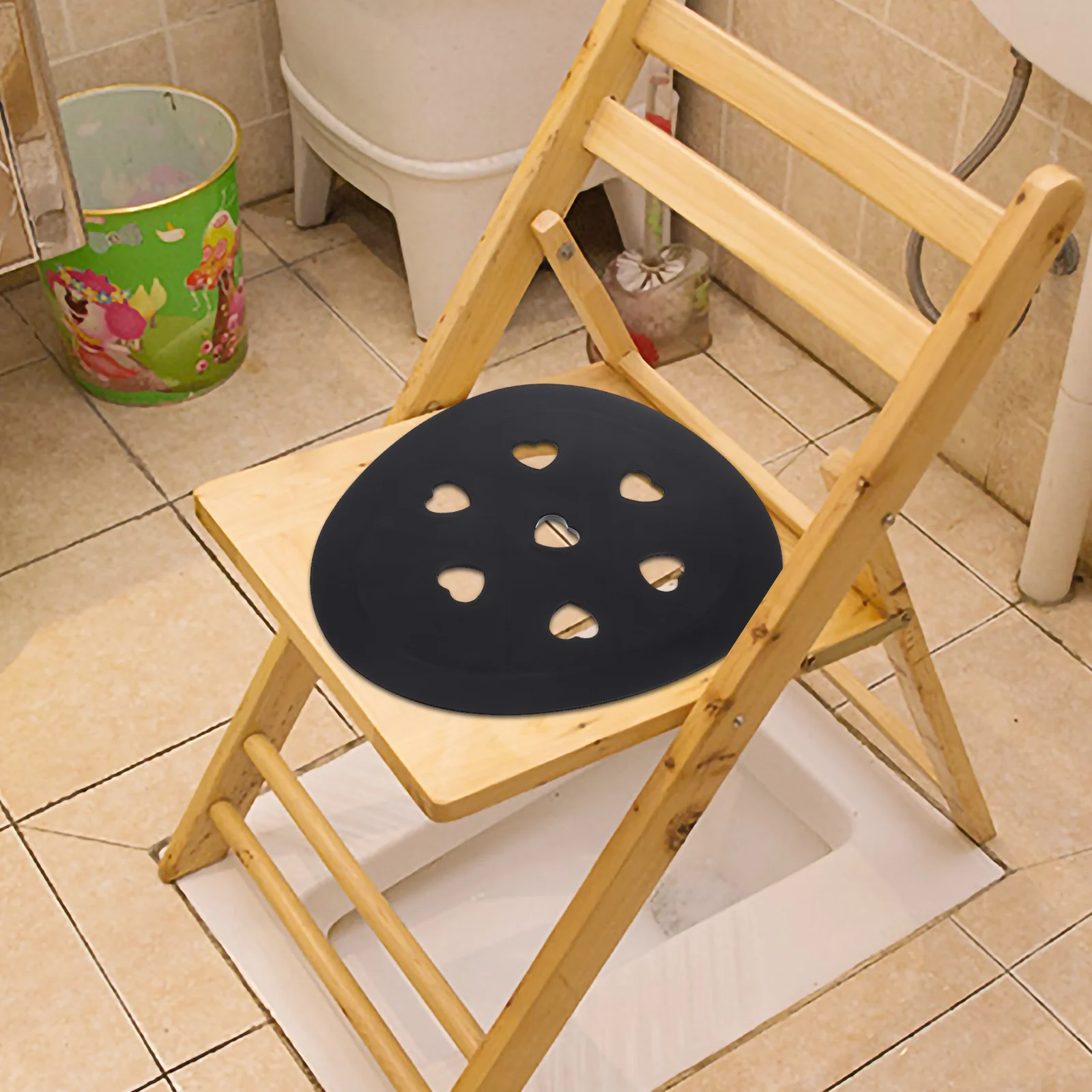 

Padded Shower Chair Cushion Waterproof Non Slip Bath Stool Seat Cover for Elderly Safe Tub Seating Universal Fit Bath Mat