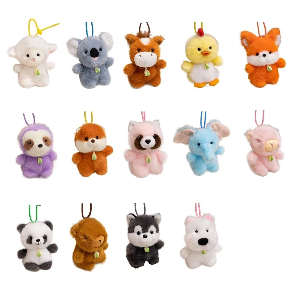 Colgante de muñeca Capyabra fragante, tuerca de pistacho, Animal de oveja, llavero de juguete de peluche, llavero de muñeco de peluche de Panda de dibujos animados esponjoso