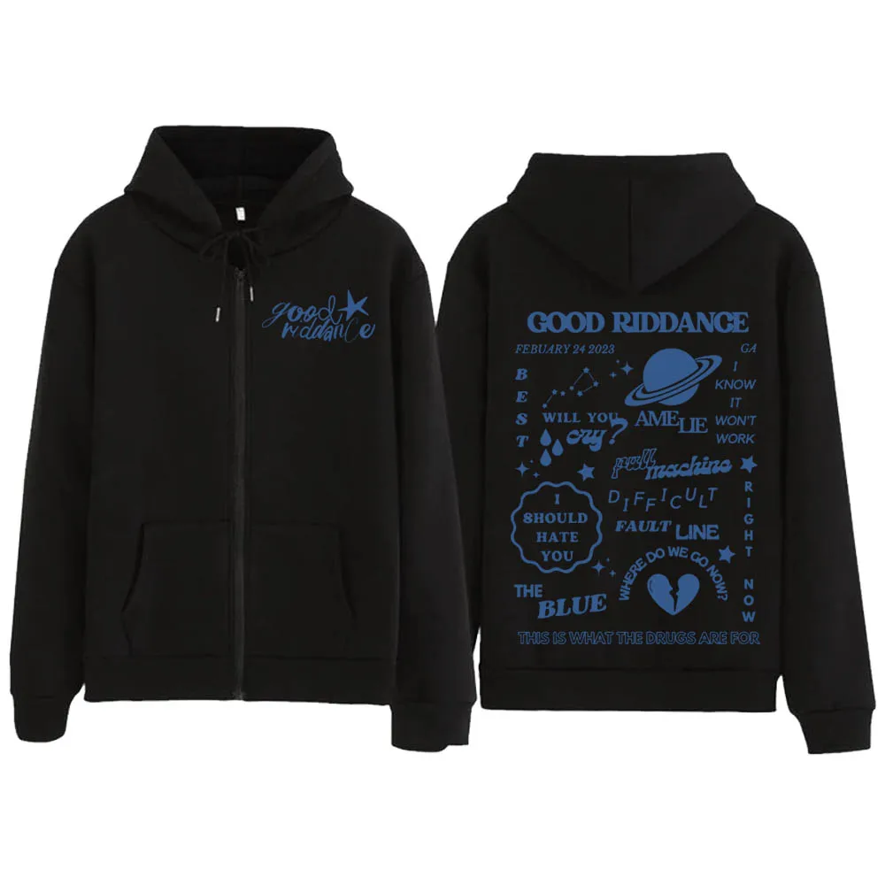 

Good Riddance Gracie Abrams Zipper Hoodies Good Riddance Tracklist Hoodie Gift Hoodie Hoody Streetwear Unisex Fan Gift