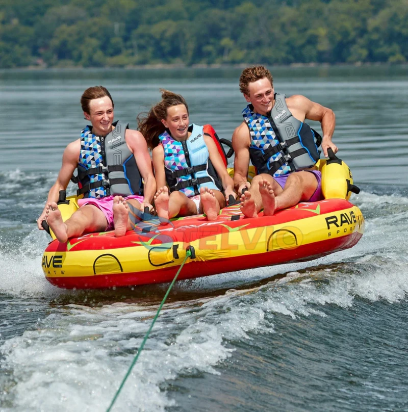 Towable Tubes for Boating 2 Person Water Tubes for Boats to Pull Safety Inflatable Boat Tubes and Towables