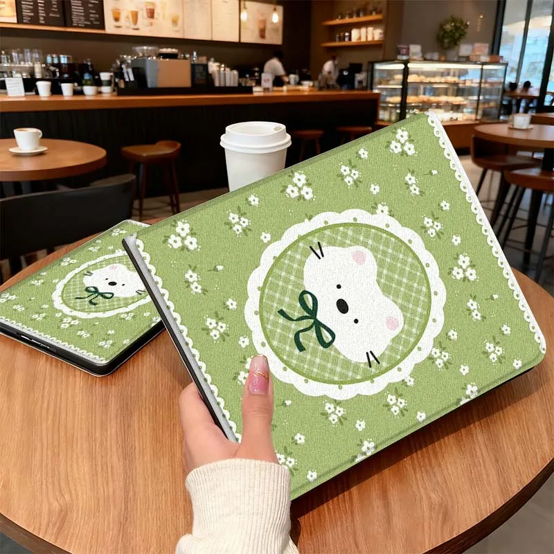 

Tulip flower and kitten For Huawei MediaPad MatePad Air M6 M5 M2 T10s T5 C5e 10 11 12 X 10.8 SE Pro Cover Tablet Case