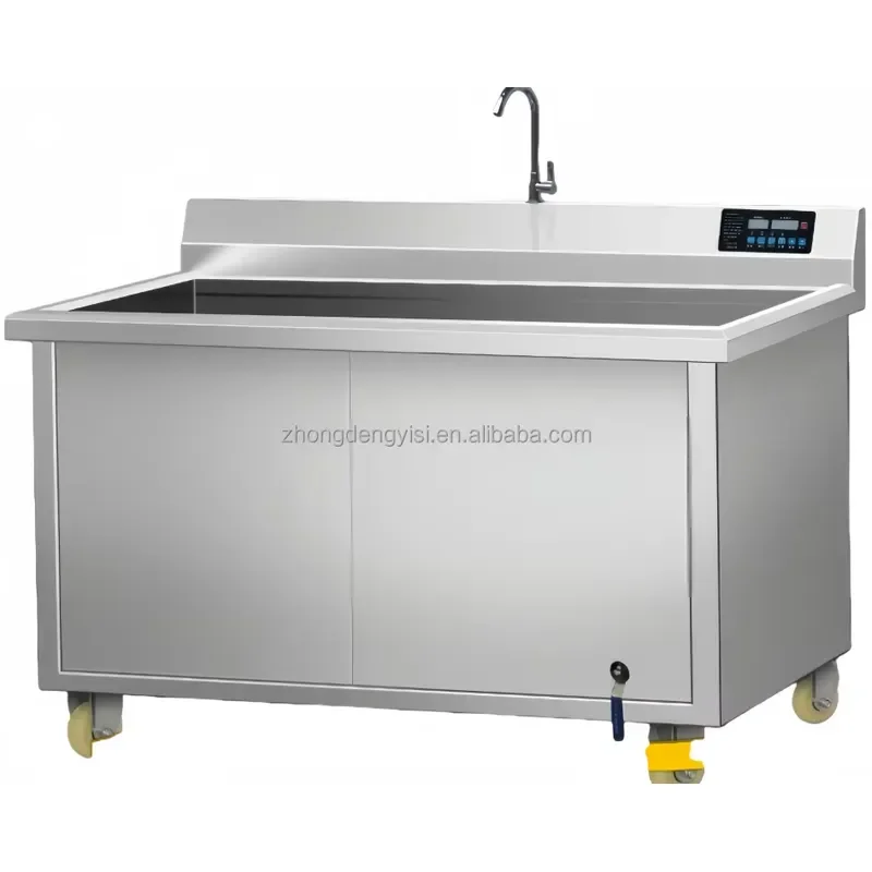 Electric Commercial Ultrasonic Washing Machine for Carrots Apples Efficient Washer for Removing Dust From Fruits Vegetables