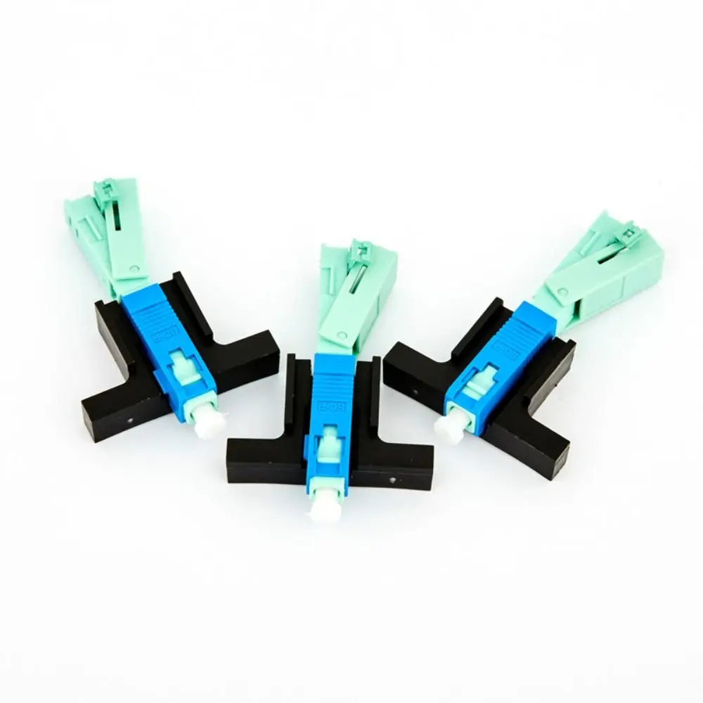 10Pcs Embedded SC UPC Fiber Optic Quick Connector Professional Reusable Single-Mode Connector Universal Multi-functional