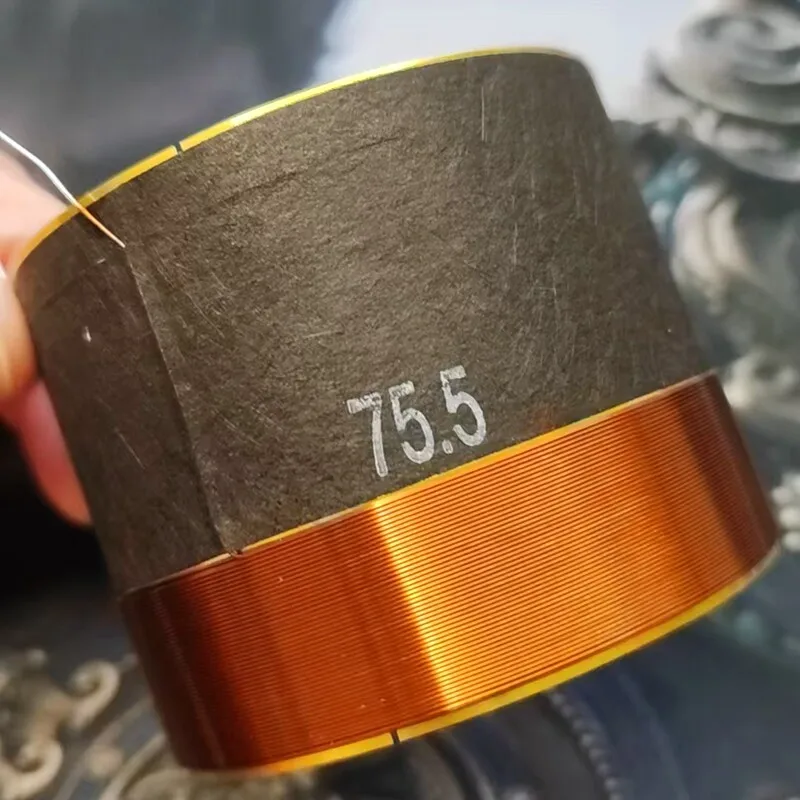 

75.5-core bass speaker white aluminum coil 75.5mm speaker repair part, 4 ohms