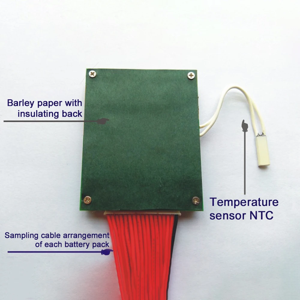 10S 30A 18650 Lithium Battery Charging Protection Board Same Port Equalization Battery Management System Temperature Control