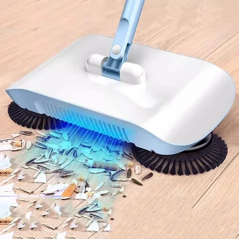 Floor Cleaning Dustpan Robot Kitchen Broom and Mop 2-in-1 Magic Cleaner Broom Hand Push Sweeping Machine Household Cleaning Tool