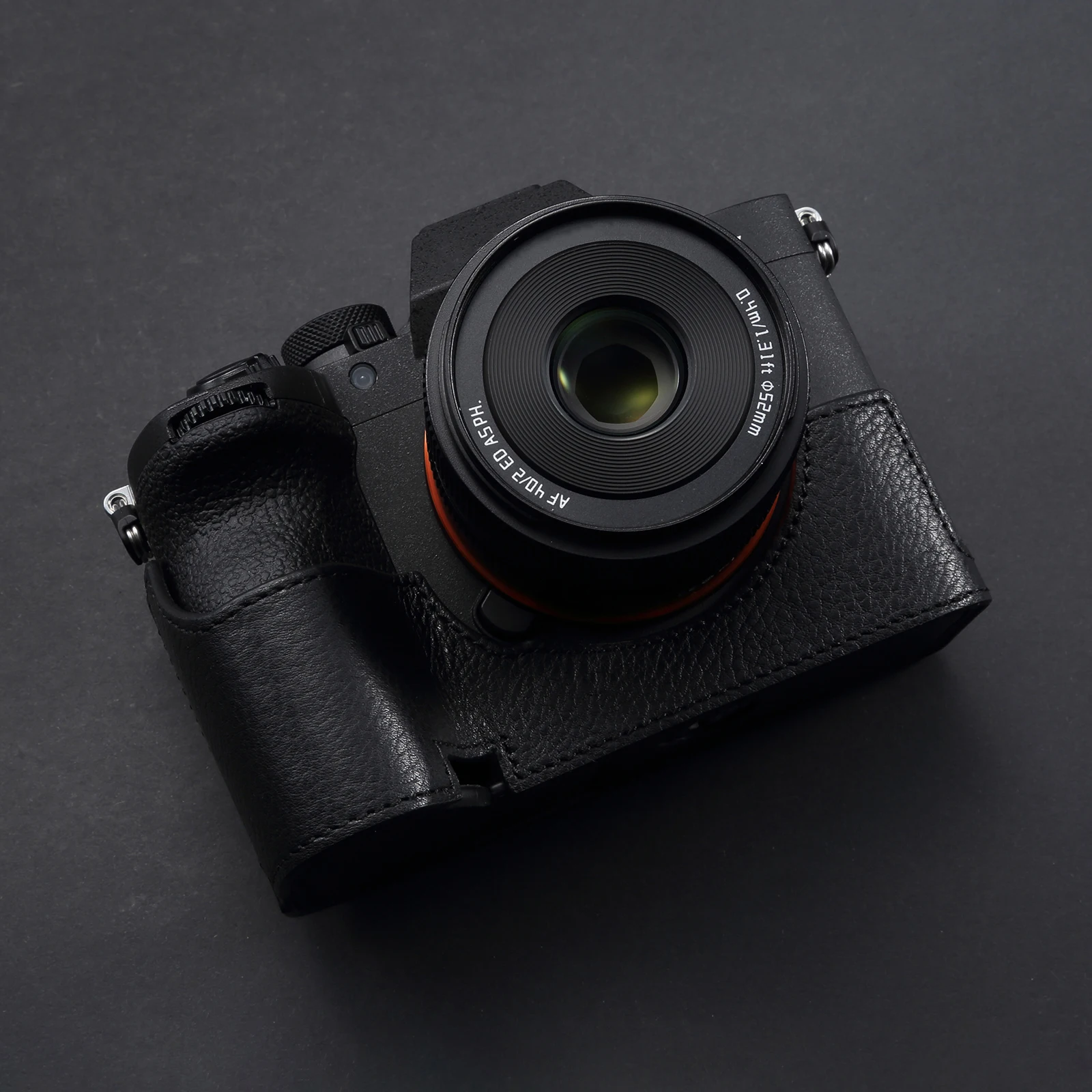 

Alpha 7V Vintage Genuine Leather Camera Case A7M5 Half-Wrap Camera Protector for Sony ILCE-7M5 Case