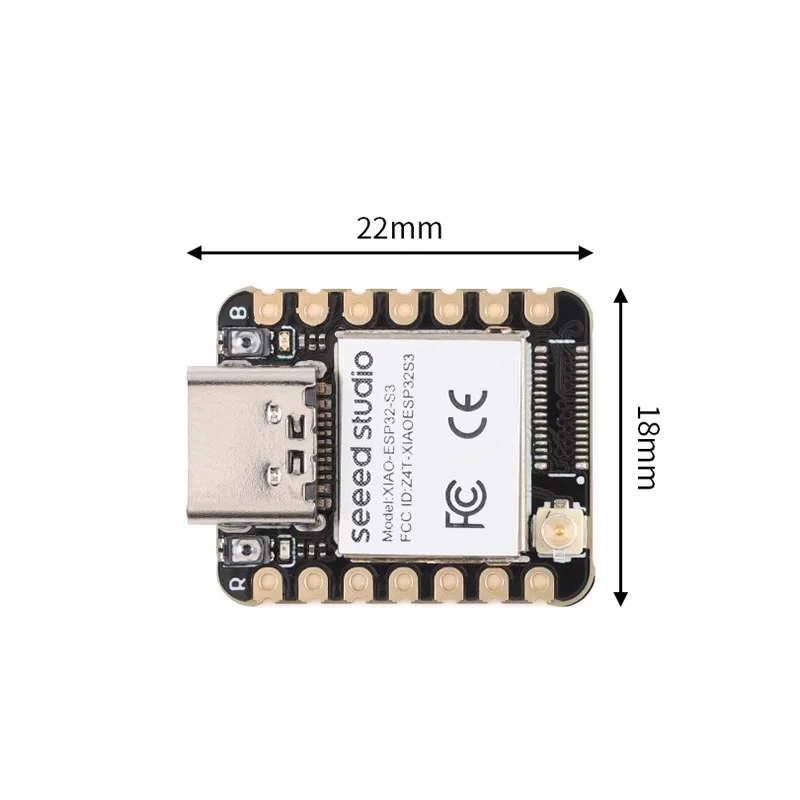 NEW,XIAO ESP32S3,2.4GHz Wi-Fi+Bluetooth BLE 5.0 dual-core development board module