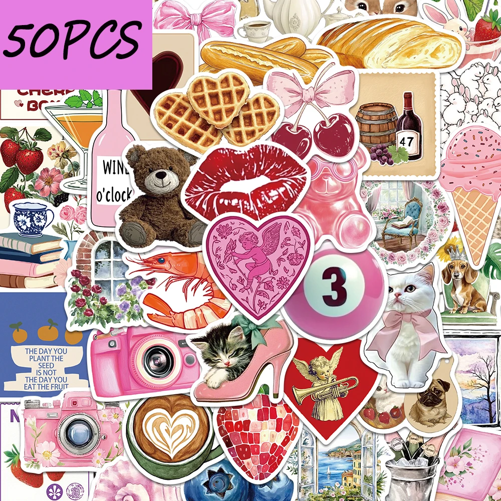 Phone Cases Pinterest - 50pcs Aesthetic Pinterest art style stickers,