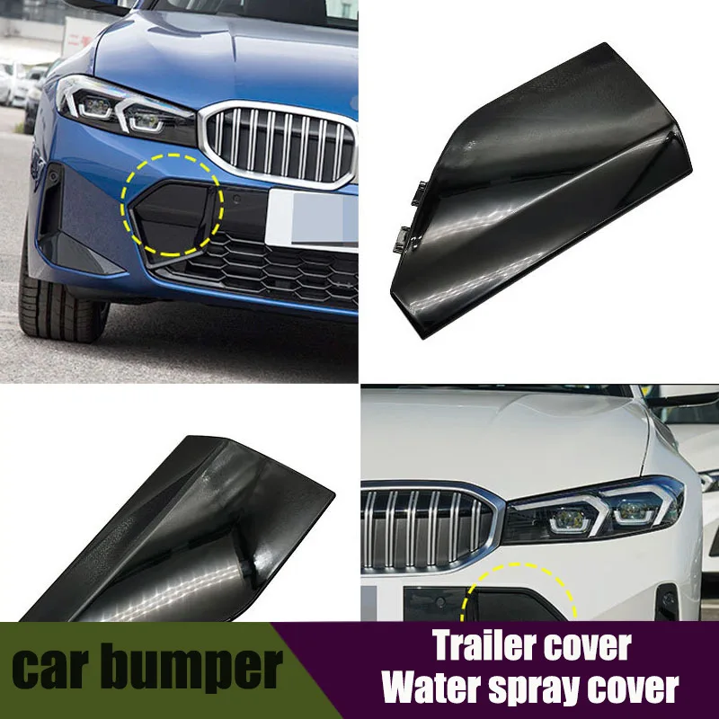 

Car Front Bumper Tow Hook Cover Cap Black For BMW G20 G21 M Sport 3 Series 2022-2024 320 323 325 330i 51118085456