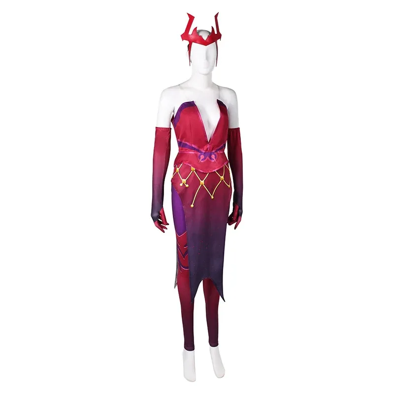 Scarlet witch cosplay traje jogo revales saia calças bandana fantasia roupas halloween carnaval festa feminino terno