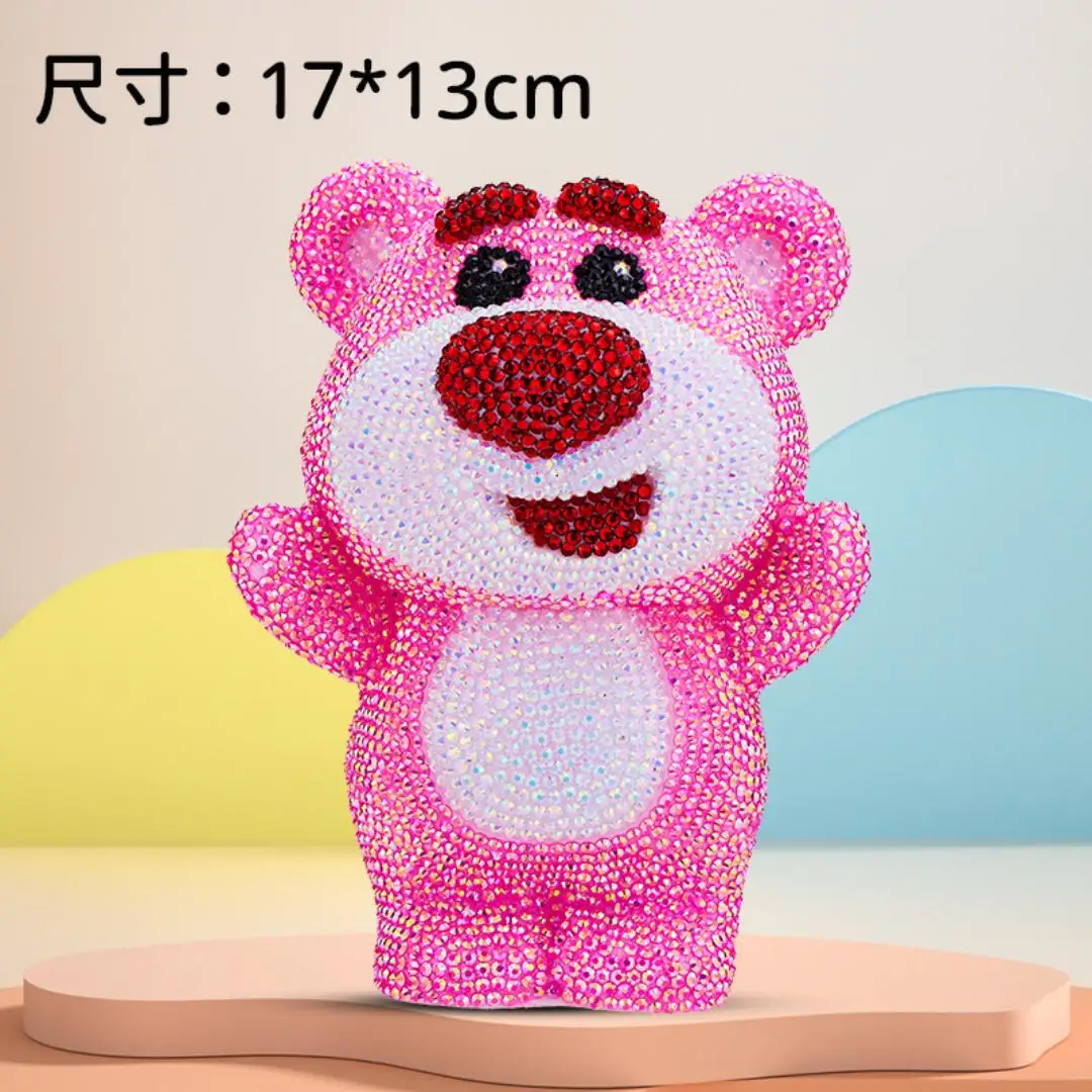 DIY Skarbonka Dziecięca Rękodzieło Wiercenie Punktowe Duża Skarbonka Ozdoby Naklejki Diamentowy Obraz Winyl Lalka Zabawki dla Dzieci