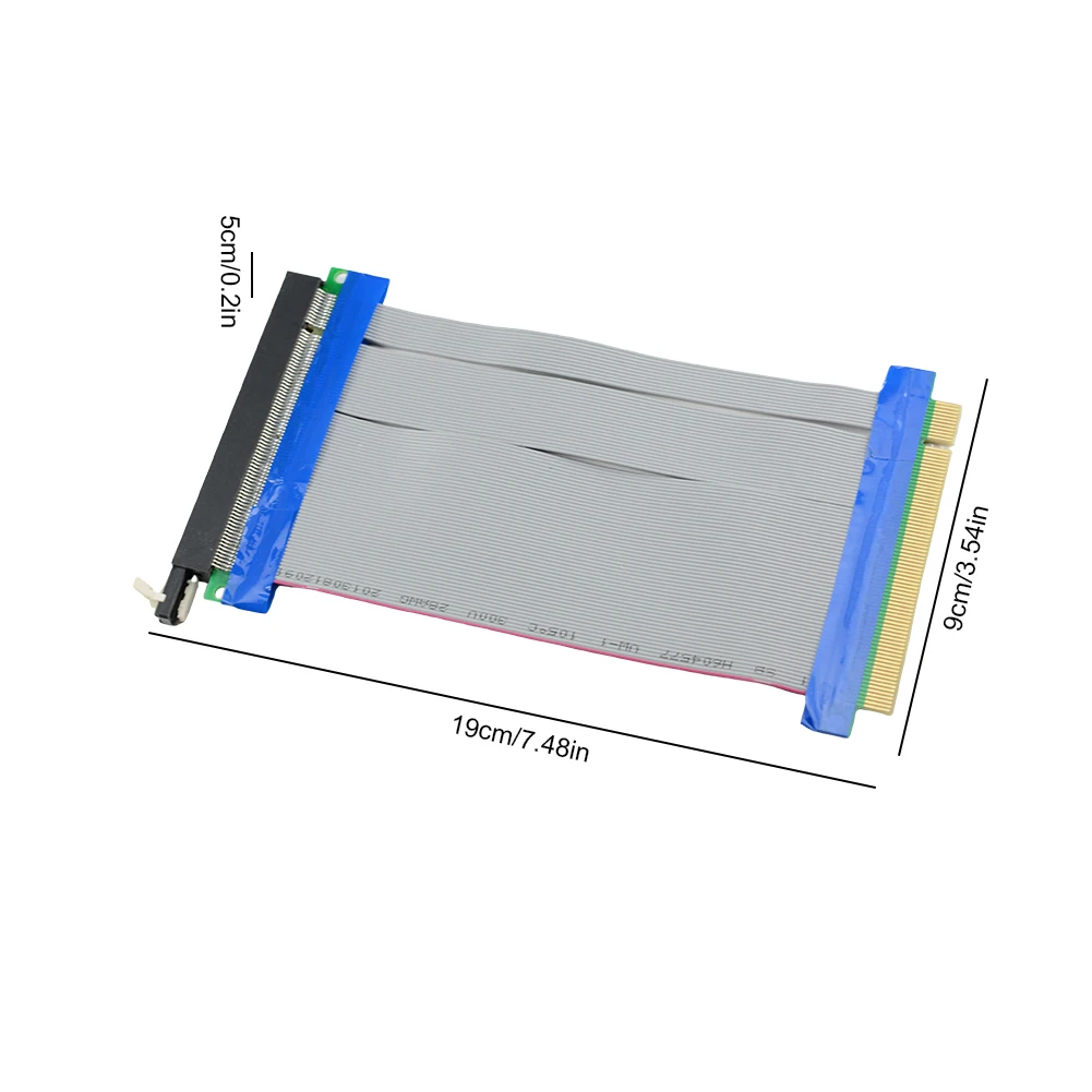 PCI-E PCI Express 16X Riser Card Extender Flexible Extension Cable DIY Electronics Fit for 1U 2U Small Case