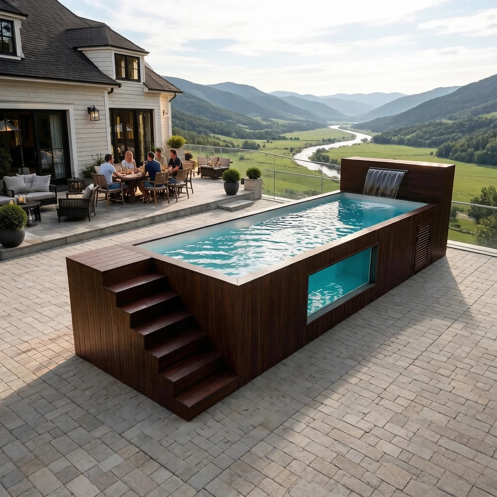 Wholesale Garden Backyard Swimming Pool Backyard Swimming Garden Pool For Kids Adults Container Swimming Pool