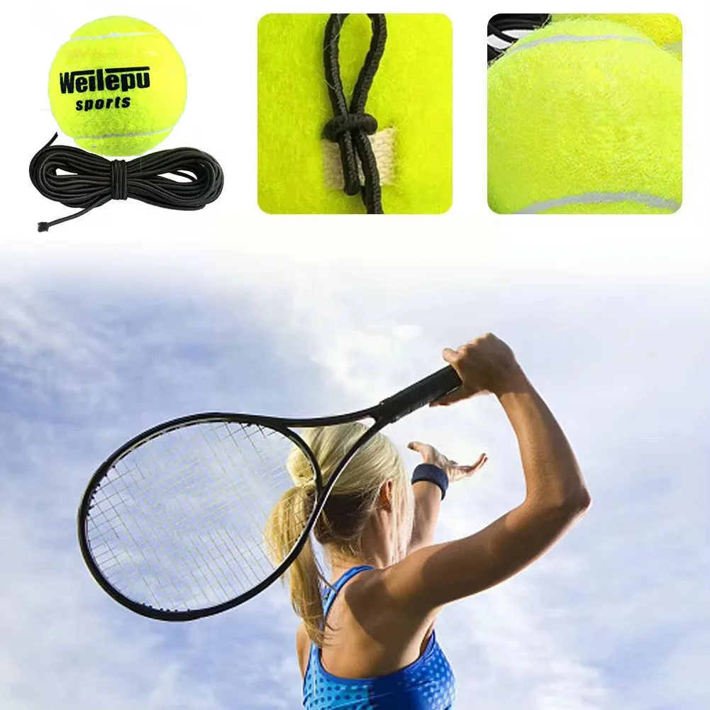 1PC Professional Tennis Balls With Elastic String Bounce Ball Rebound Practice Beach Ball Beginner For Training Ball Accessories