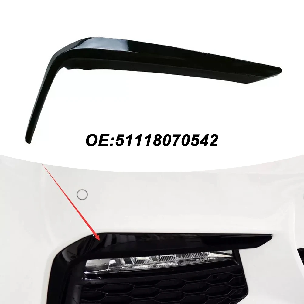 Front Bumper Fog Light Eyelid Cover Trim For BMW 5-Series G30 G31 For M-Sport 16-20 51118070541-Left 51118070542-Right