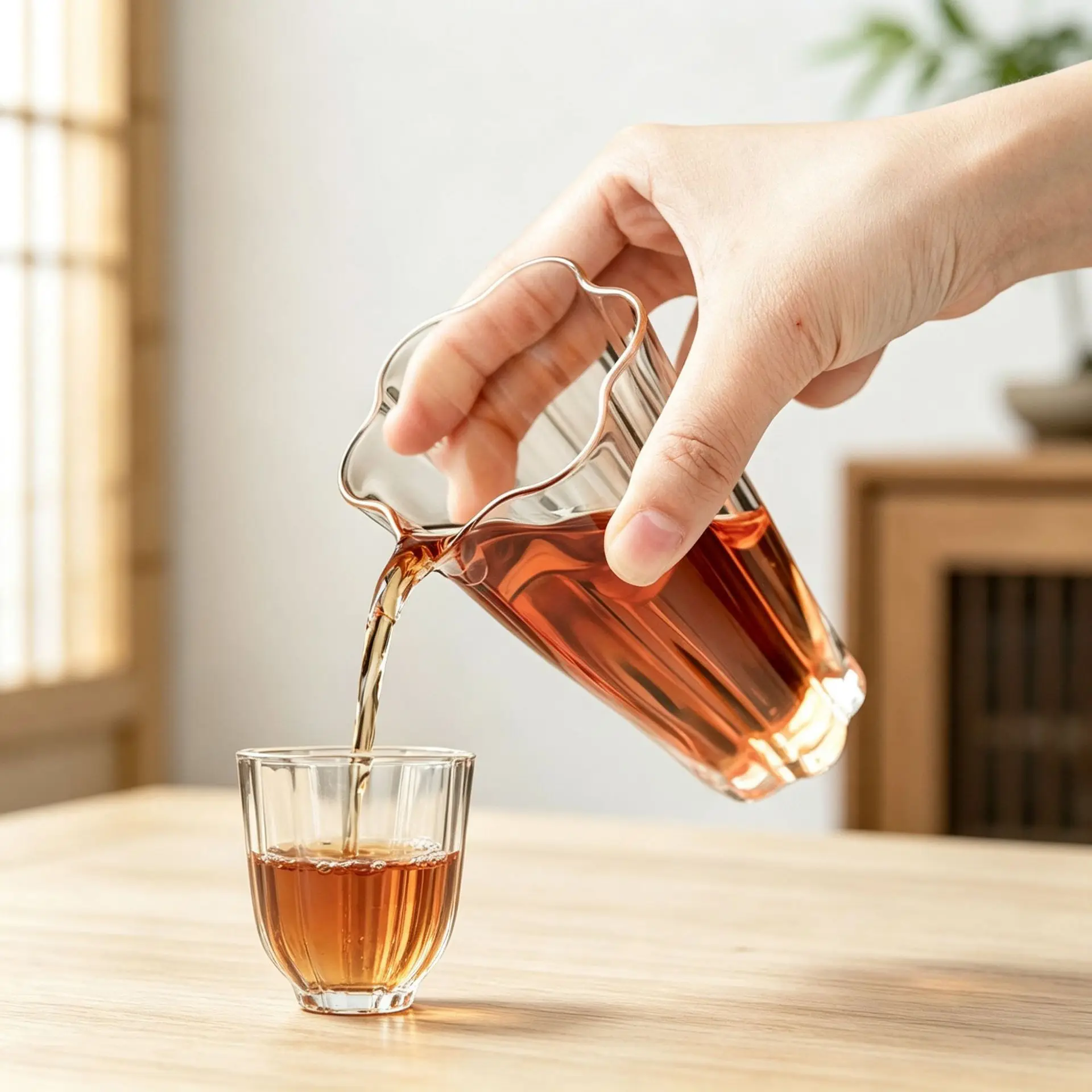 High Borosilicate Glass Fair Cup Thickened Heat-resistant Tea Dispenser Japanese Style Tea Sea Not Hot To Touch High-end