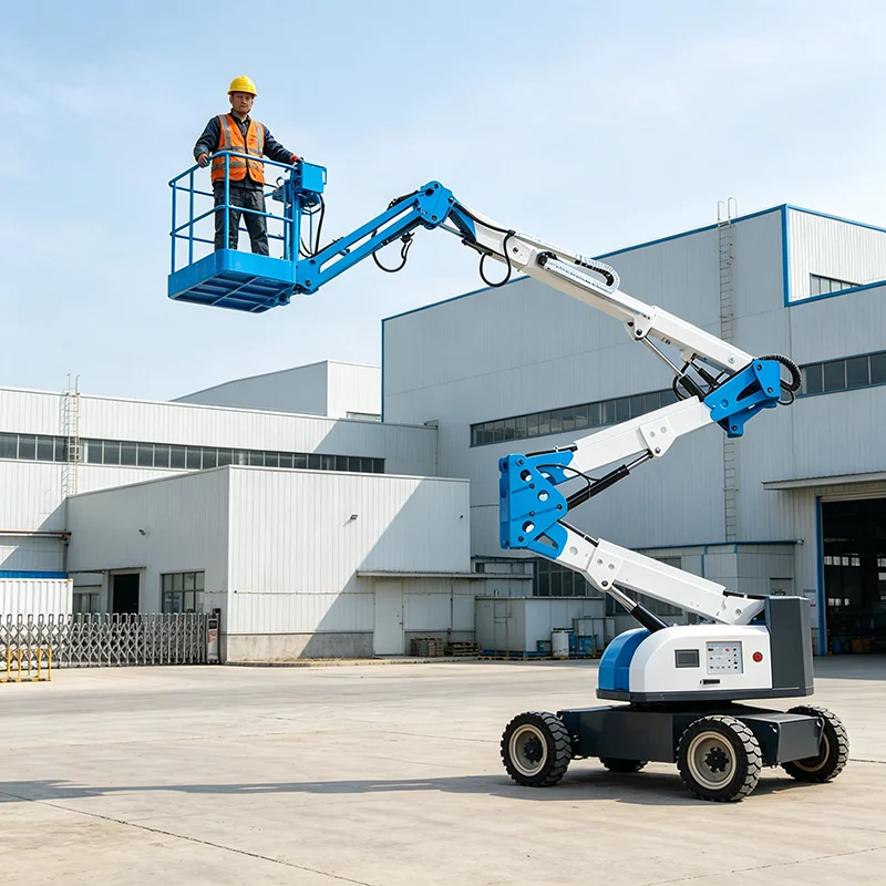 Hydraulic Towable Telescopic Boom Lift Articulated Boom Lift for Building Construction