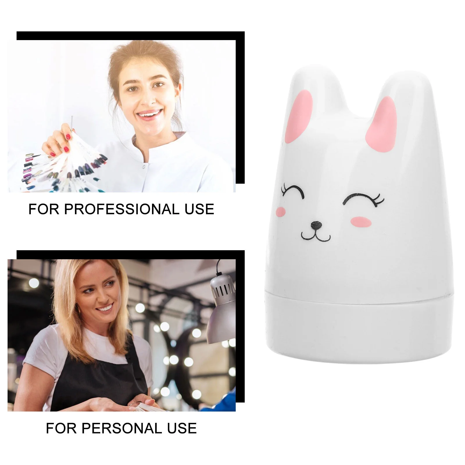 2Pcs Nail Art Stamper Set Silicone Bunny Design Manicure Tool for Quick Pattern Transfer At Home Or Salon Use Nail Stamper