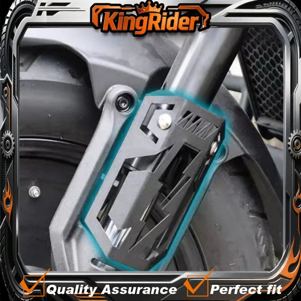 

VOGE CU525 Motorcycle Modification Parts: High-Quality Shock Absorber Cover/Guard Plate, Black Warrior Style, Straight Up