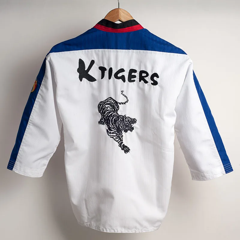 Uniforme de Taekwondo profissional para crianças e adultos, karatê masculino e feminino, roupas de treinamento para crianças e adultos