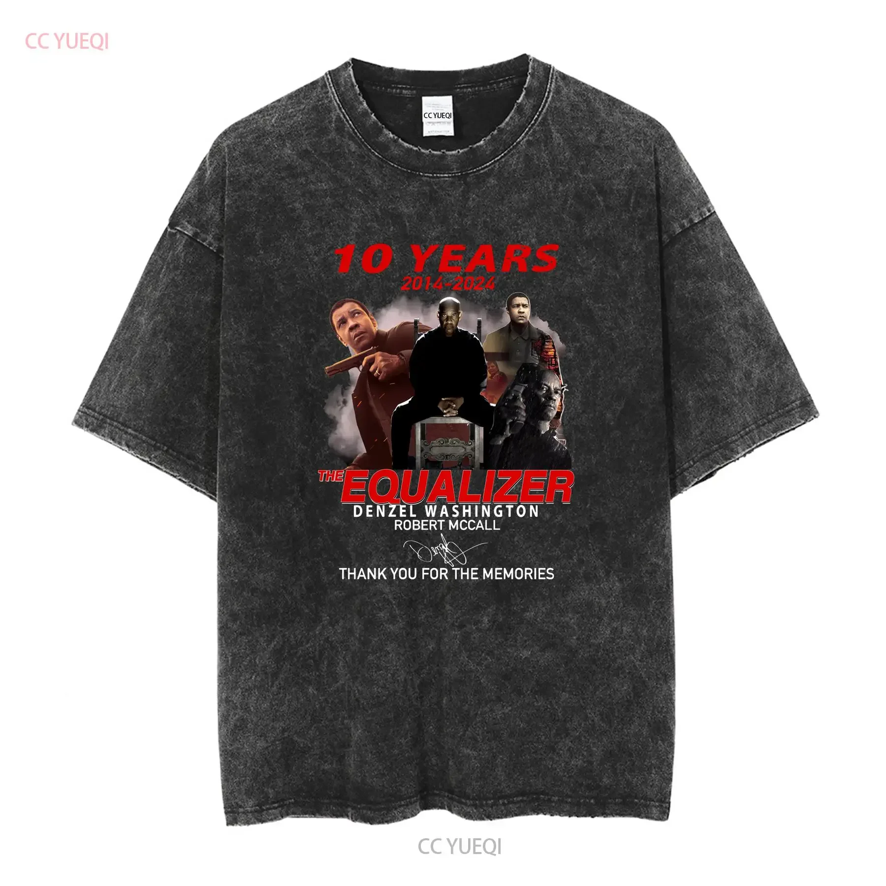 10 Years The Equalizer T Shirt Denzel Washington Robert Mccall long or short sleeves vintage Washed streetwear fashion homme