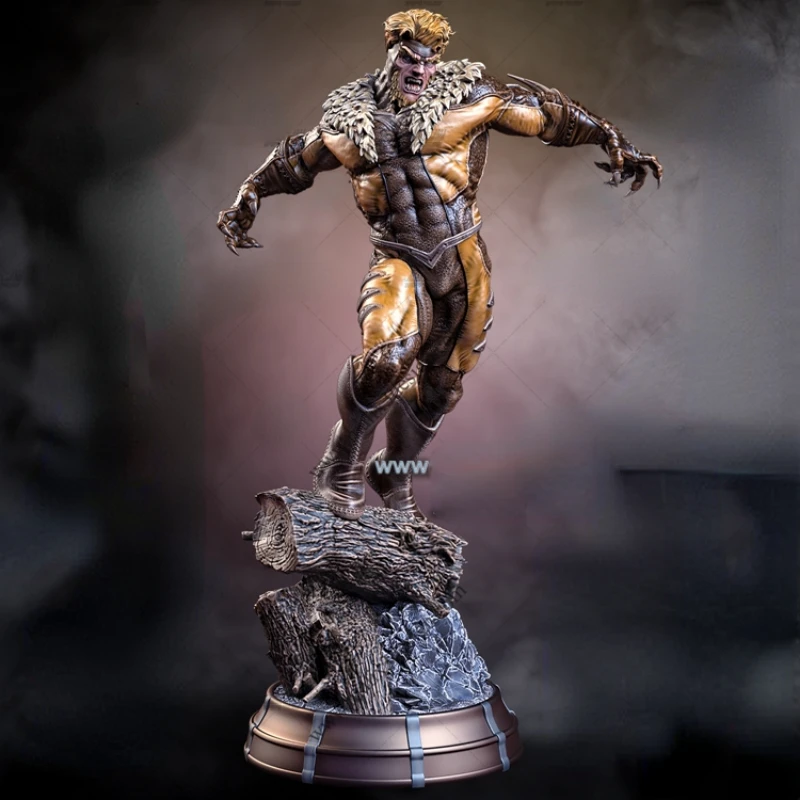 

1/24 Scale Resin Figure Model Kit The villain saber-toothed tiger Unassembled and Unpainted 3D printing DIY toy 341