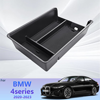 For BMW 4 Series G22 G23 2020-2023 i4 M3 M4 Car Armrest Storage Box Center Console Organize Tray Central Tidying Car Accessories