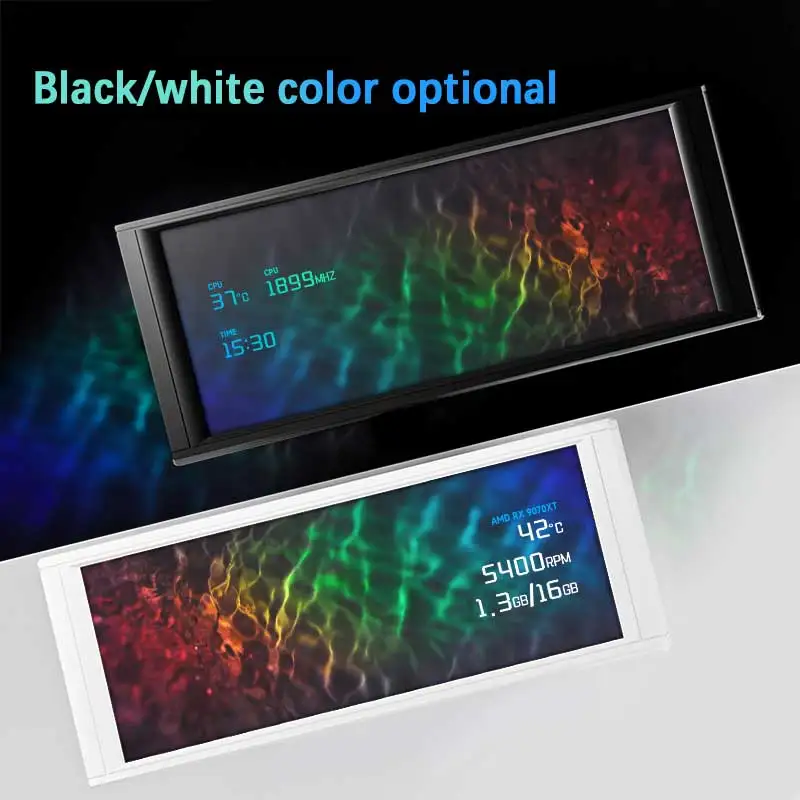 Thermalright TROFEO VISION LCD 6.86-inch full-color display USB smart case secondary screen 1280*480 resolution magnetic design