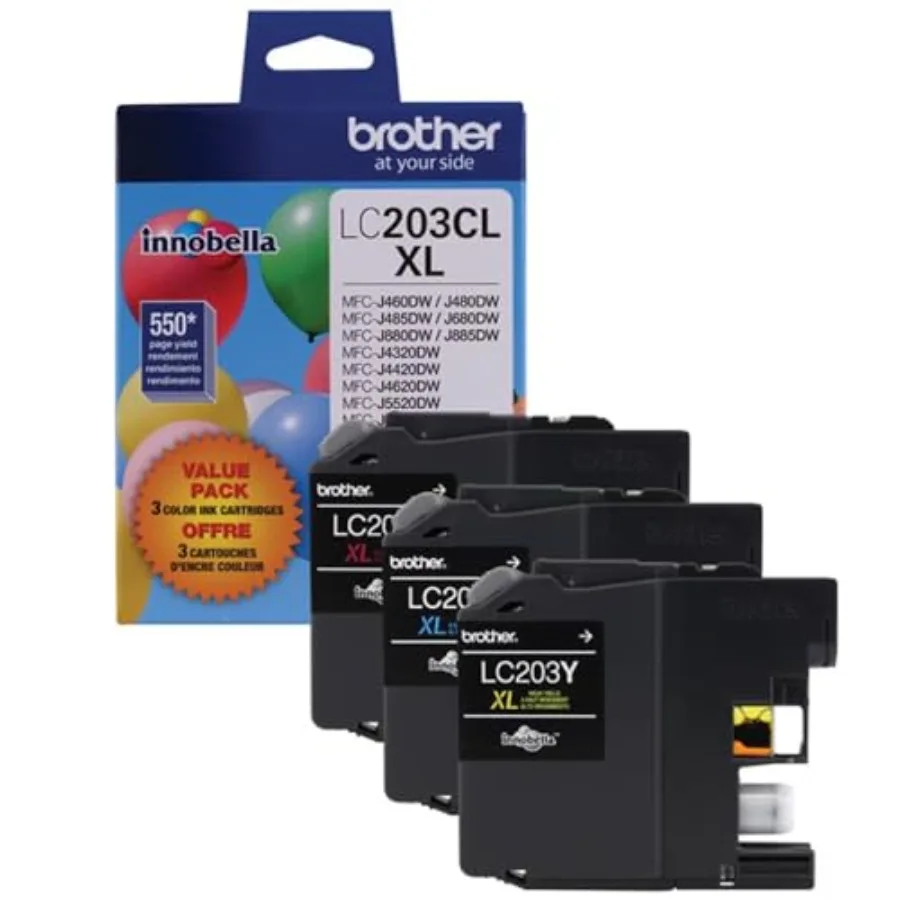 

LC-203 High Yield Ink Cartridge Set Colors Only CMY
