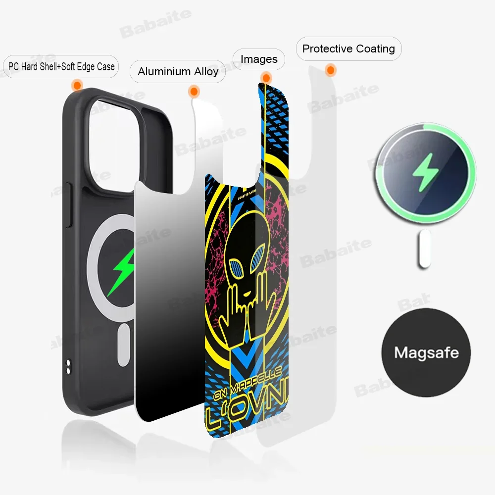 JuL C'est Pas Des Lol Phone Case For IPhone 15 Pro Max Case 14 Plus 13 12 11 Magesafe Magnetic Wireless Charge Cover