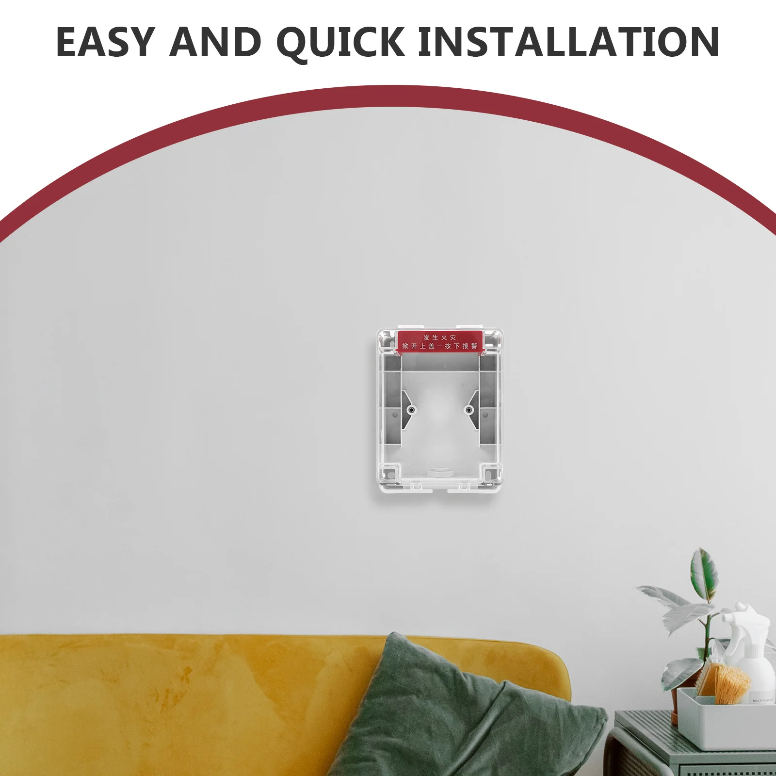 Alarm Switch Protector Manual Call Point Full Coverage Guard Sturdy Waterproof Easy Install Universal Compatibility