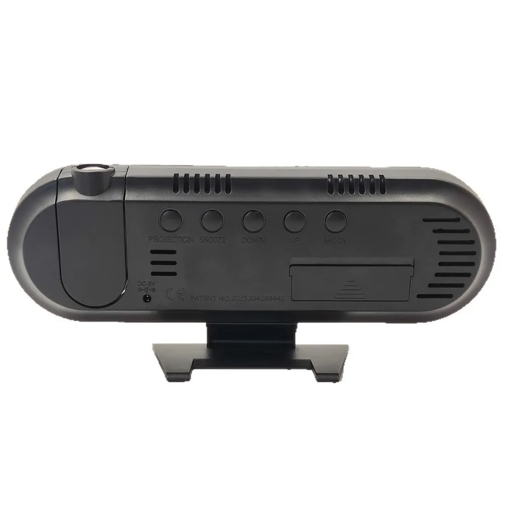 

Large Screen Projection Alarm Clock Colorful Projection RGB Mood Light Digital Alarm Clock Auto Dimming Clear Time
