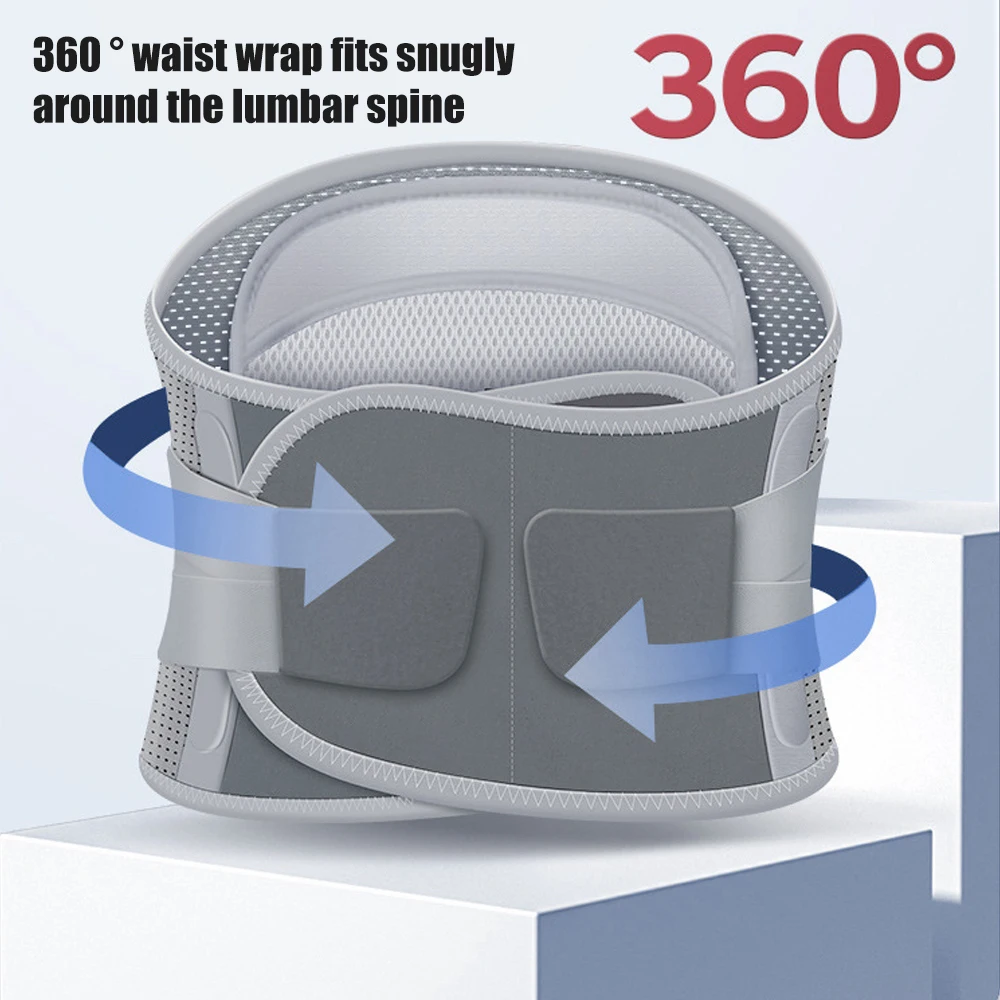 

Back Brace for Lower Back Pain Relief,Lumbar Support for Men Women,Breathable Adjustable Weight Lifting Belt for Herniated Discs