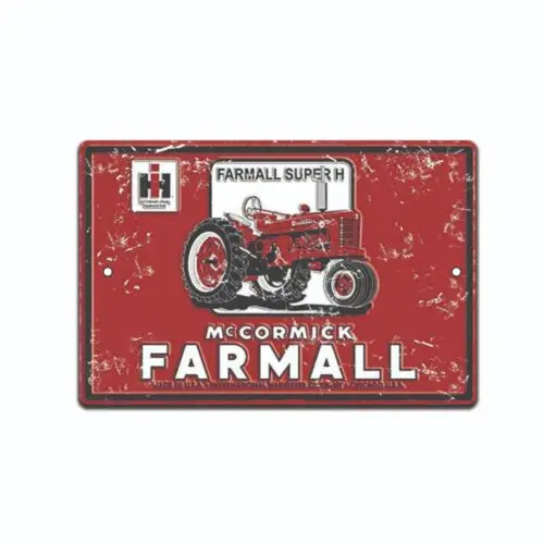 Farmall Tin Sign Metal Tractor Farm USA Vintage Farming NEW Look Decor Made