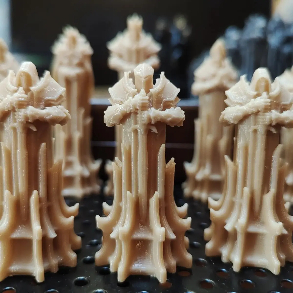 32 Stück/Set Paladin Heiliger Ritter Schach Mittelalterlicher Ritter-Stil 3D-gedruckte hochwertige magnetische individuelle Stücke