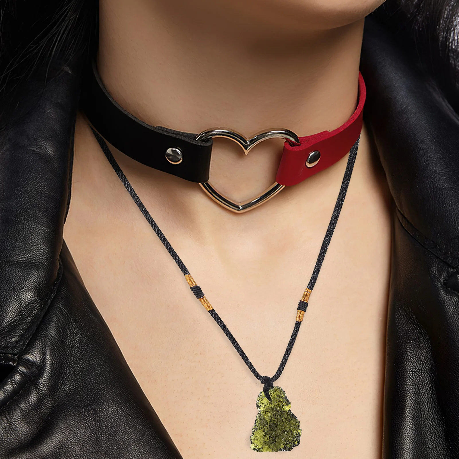 

Необычное ожерелье с подвеской в виде метеорита, простой дизайн премиум-класса, блестящий удобный повседневный ювелирный аксессуар для вечеринки, клуба, бара, индивидуальный аксессуар