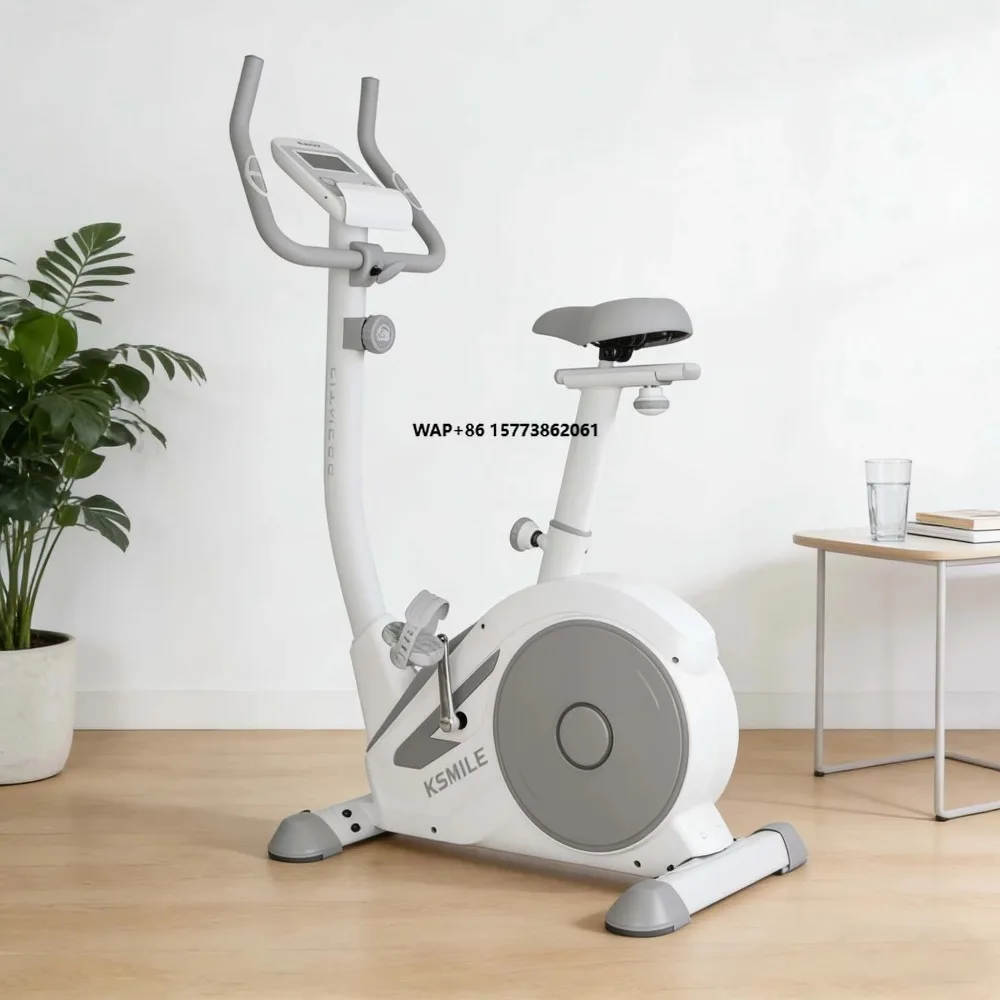 

K8621 Smart Indoor Exercise Bike Home Vertical Bicycle LCD Display Steel Frame Adjustable Resistance Belt Drive