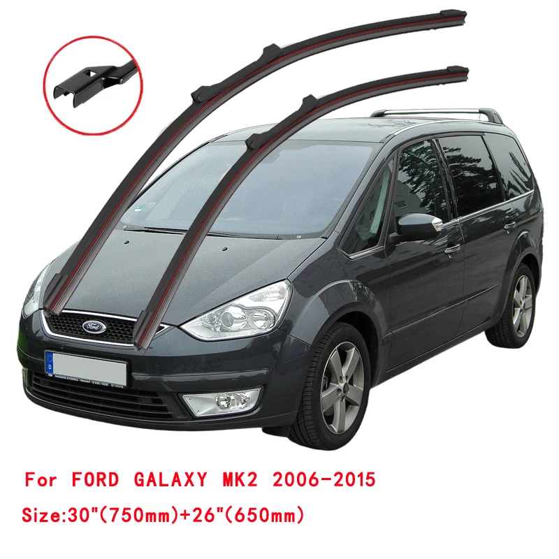 For FORD GALAXY WA6 MK3 2006 2007 2008 10 2012 2014 2015 Windscreen Windshield Brushes Accessories Washer Car Front Wiper Blade