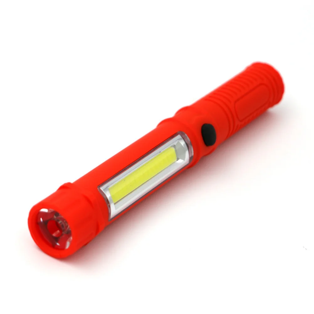 

Cob LED Pen Inspection Light Red Compact Clip Magnetic Base Multi-Mode Work Light Bright Torch for Electronics Repairs Reading