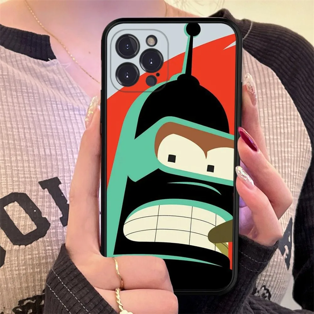 Funny  Futuramas Robot Bender Phone Case Silicone Soft for iphone 15 14 13 12 11 Pro Mini XS MAX 8 7 6 Plus X XS XR Cover