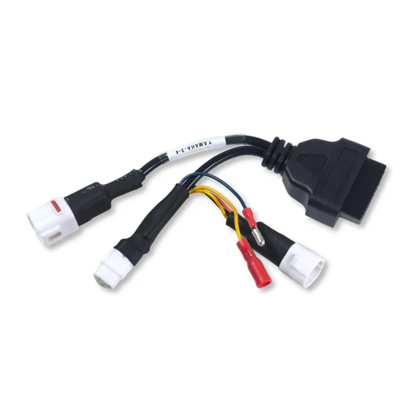 For Yamaha 3pin +4pin for Honda 4pin Motorcycle Cable 3IN1 Motor Extension Cable OBD Diagnostic Connector Adapter