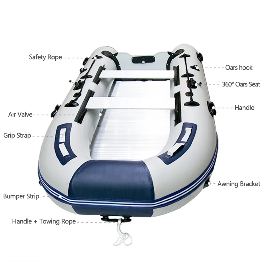 ل 5-6 شخصين Angriffs boote mit الألومنيوم boden 3,8 m PVC Antik olliions fischen Schlauchboot Ruderboot سرعة طوف Zubonych