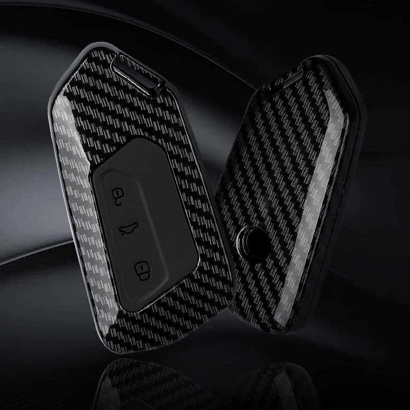 ABS In Fibra di Carbonio Chiave Dell'automobile Caso Della Copertura Fob Per Volkseagen VW Golf 8 MK8 GTI GTD R ID.3 ID.4 2020 Cupra Auto decorazione di interni