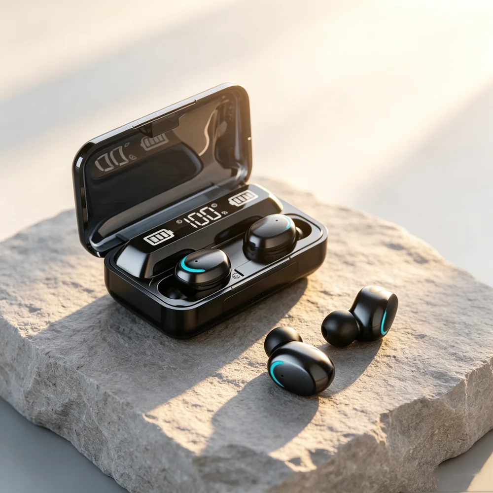 Bluetooth Headphones 9D Stereo High Bass Sport Earphones Handfree Touch Control TWS Wireless Earbuds for smartphones